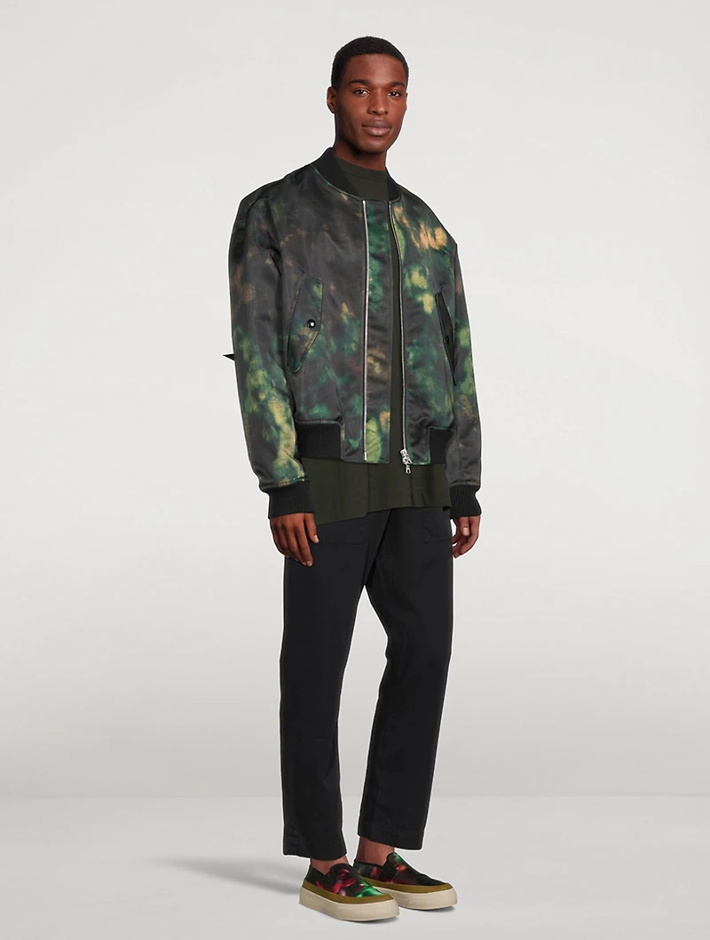 Verso Bomber Jacket Acid Print