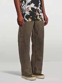 Pine Overdyed Straight-Leg Jeans