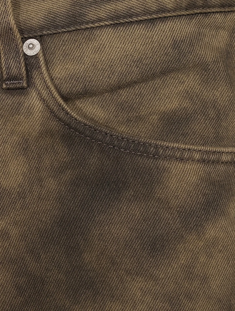 Pine Overdyed Straight-Leg Jeans