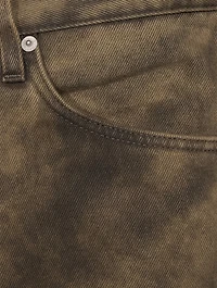 Pine Overdyed Straight-Leg Jeans