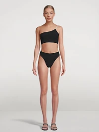Clio Pearl-Embellished Two-Piece Swimsuit