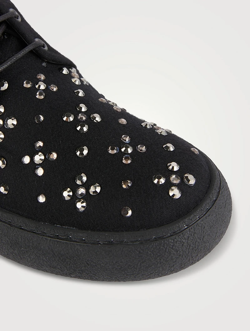 Tod's W. G. Embellished Lace-Up Boots