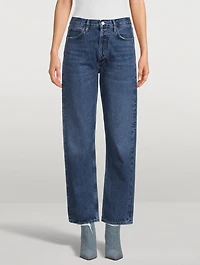 90s Pinch Waist Straight Jeans