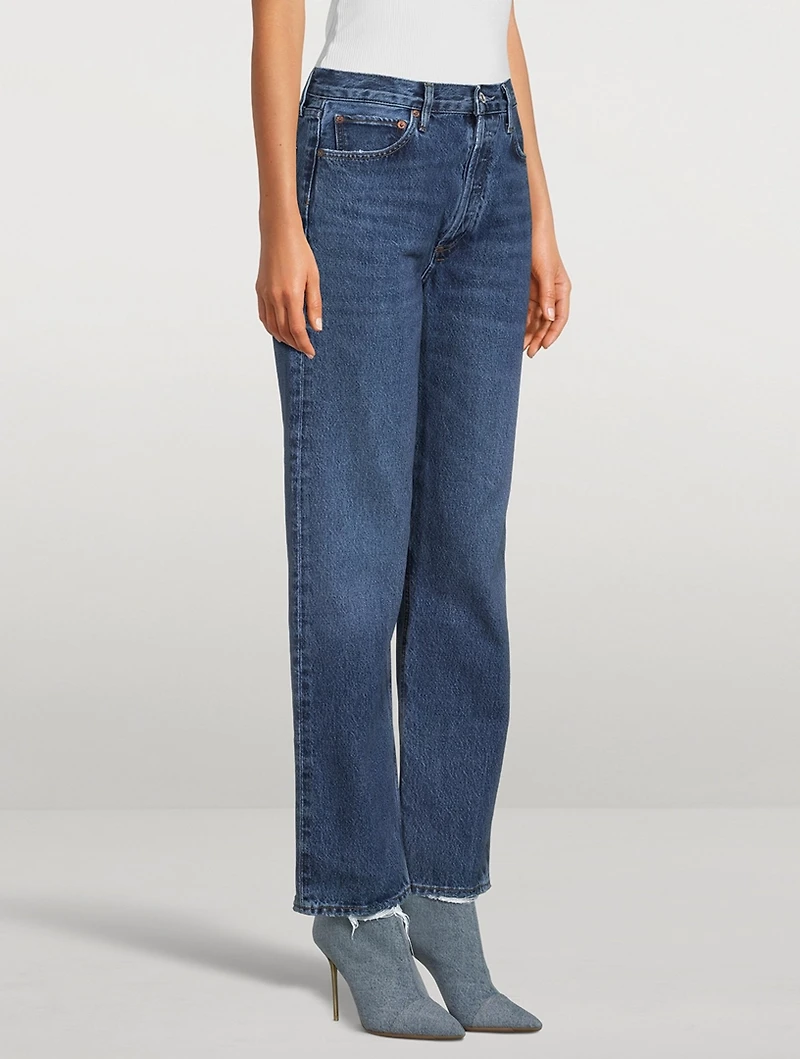 90s Pinch Waist Straight Jeans