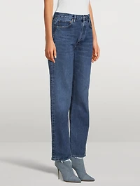 90s Pinch Waist Straight Jeans