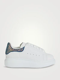Oversized Sneaker With Glitter Heel