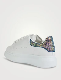 Oversized Sneaker With Glitter Heel