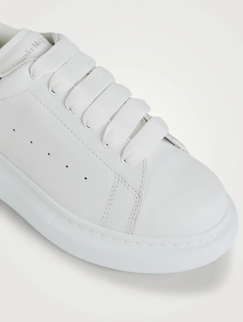 Oversized Sneaker With Glitter Heel