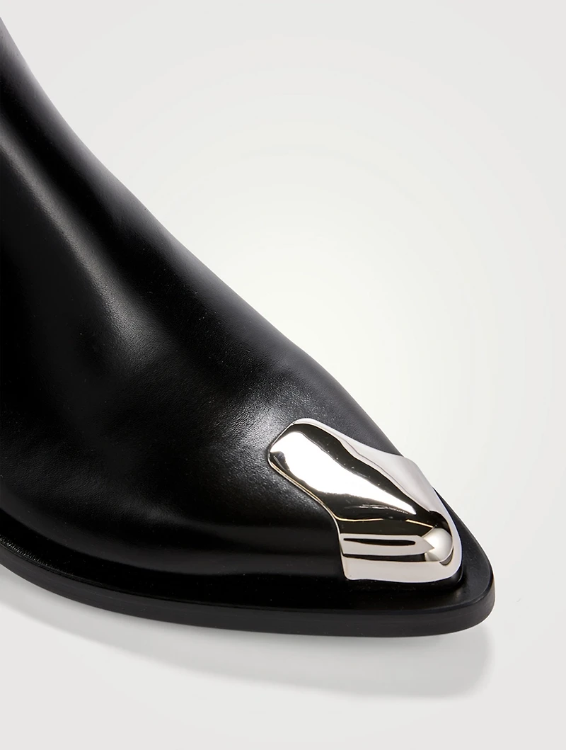Punk Leather Chelsea Boots
