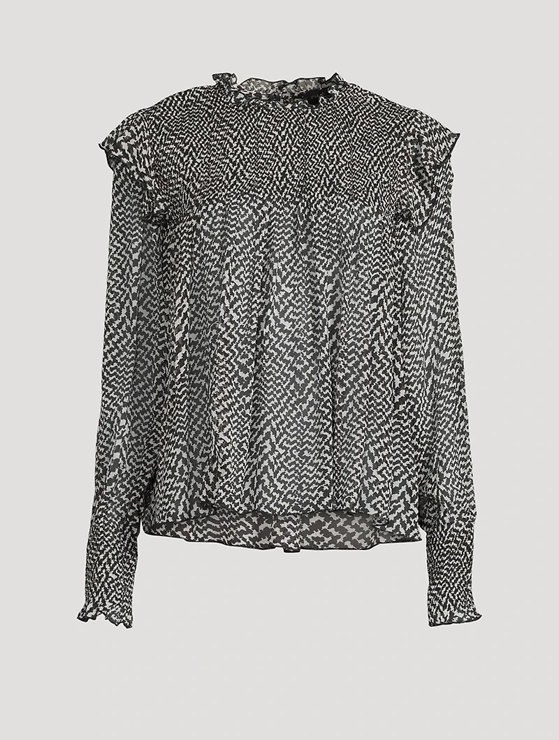 Fawn Printed Blouse