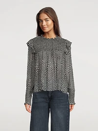Fawn Printed Blouse