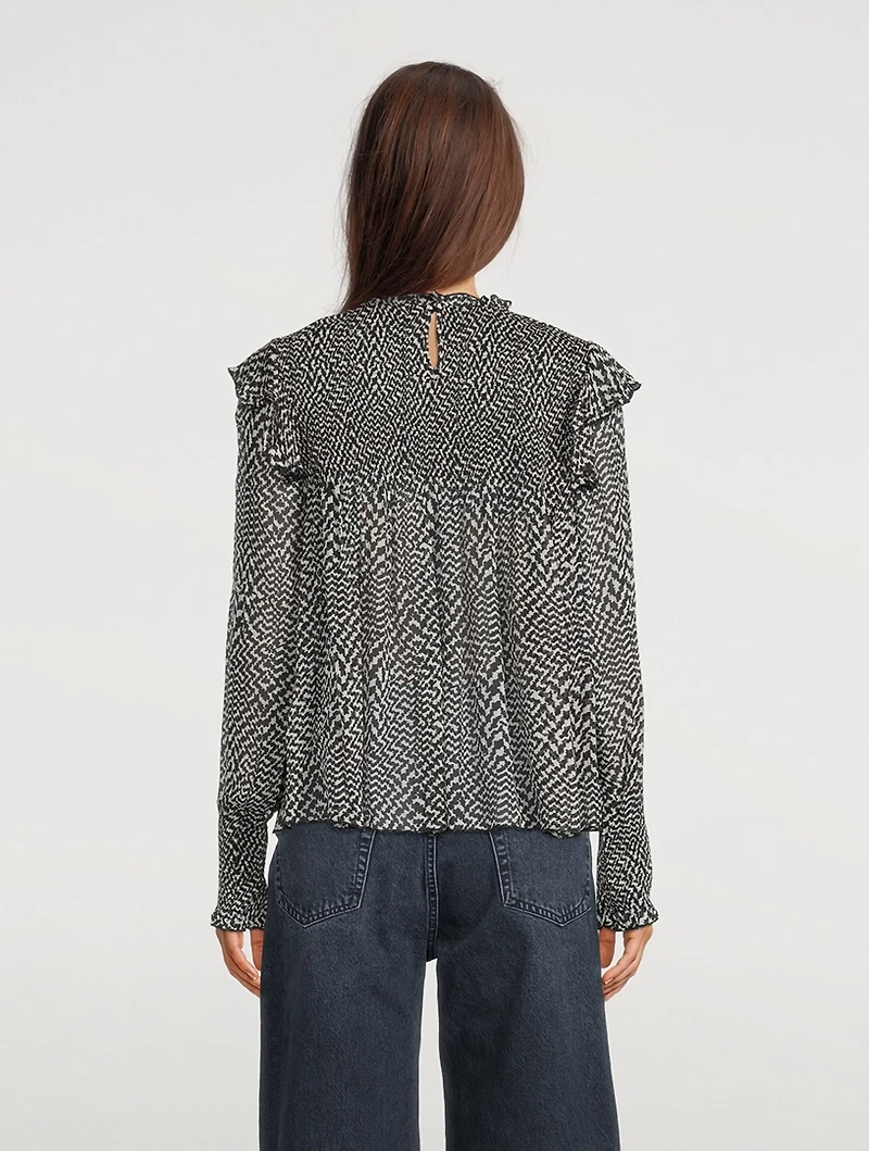 Fawn Printed Blouse