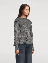 Fawn Printed Blouse