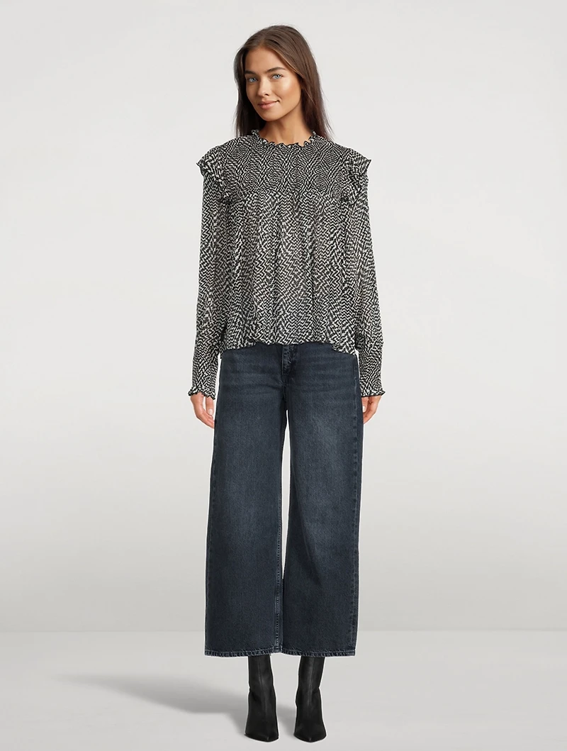Fawn Printed Blouse