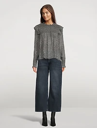 Fawn Printed Blouse