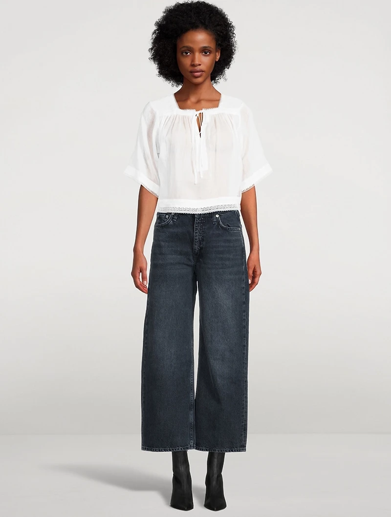 Andi Cropped Wide-Leg Jeans