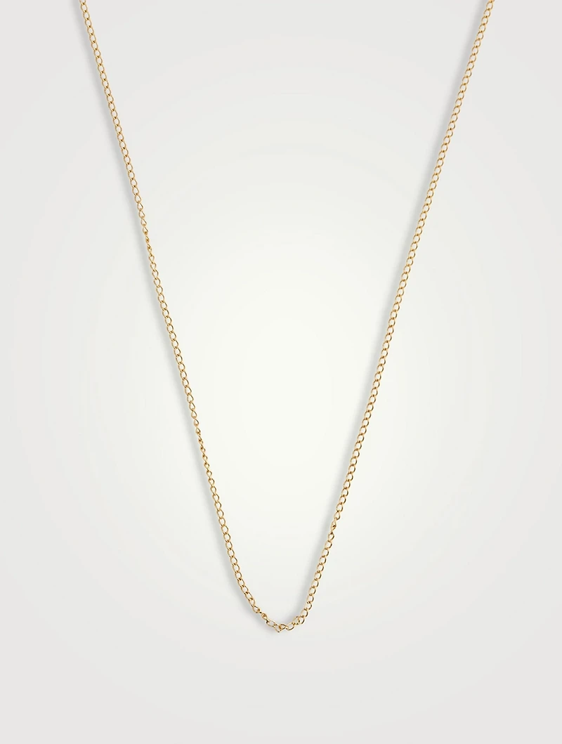 10K Gold Curb Chain Necklace