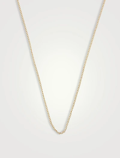 10K Gold Curb Chain Necklace