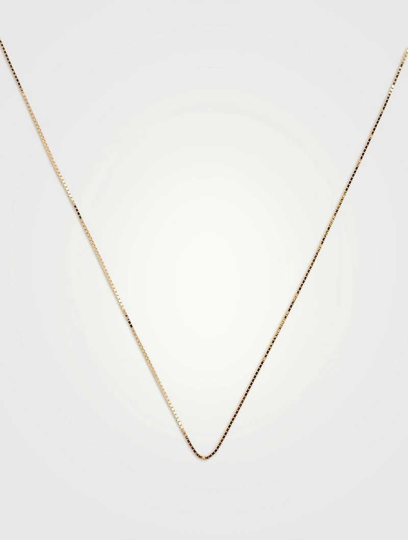14K Gold Shimmering Box Chain