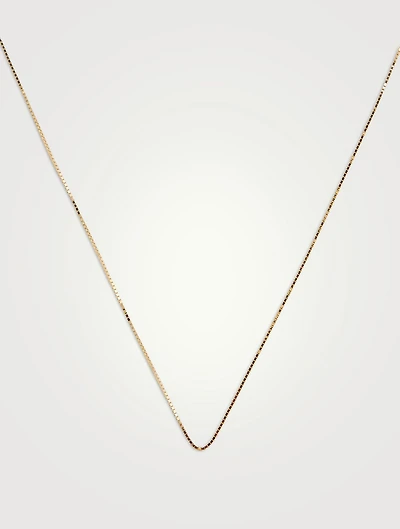 14K Gold Shimmering Box Chain