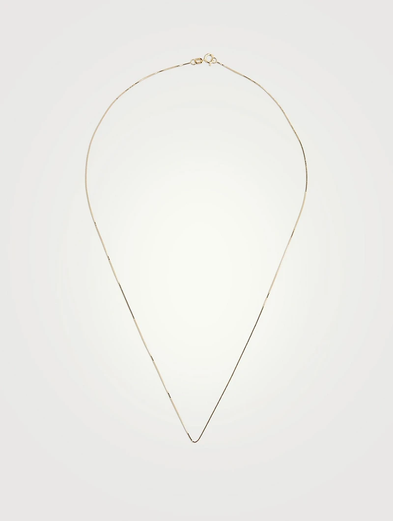 14K Gold Shimmering Box Chain