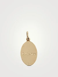 10K Gold Camel Token Pendant With Diamond