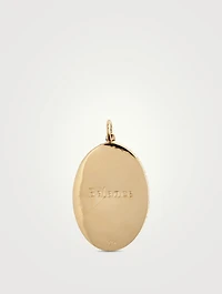 10K Gold Ibex Token Pendant With Diamonds