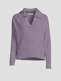 Wool And Cashmere Fisherman Polo Sweater