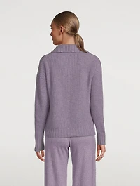 Wool And Cashmere Fisherman Polo Sweater