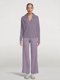 Wool And Cashmere Fisherman Polo Sweater