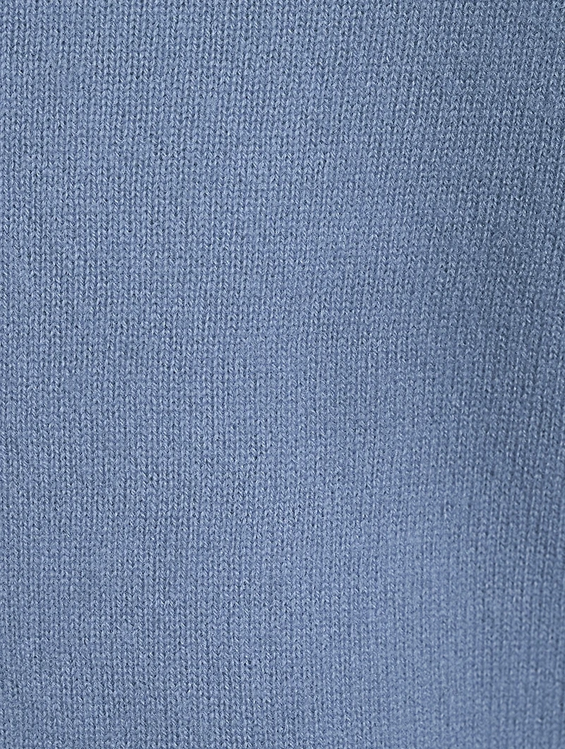 Cropped Cashmere V-Neck Sweater