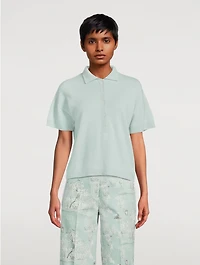 Cashmere Relaxed Short-Sleeve Polo