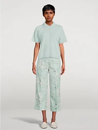 Cashmere Relaxed Short-Sleeve Polo