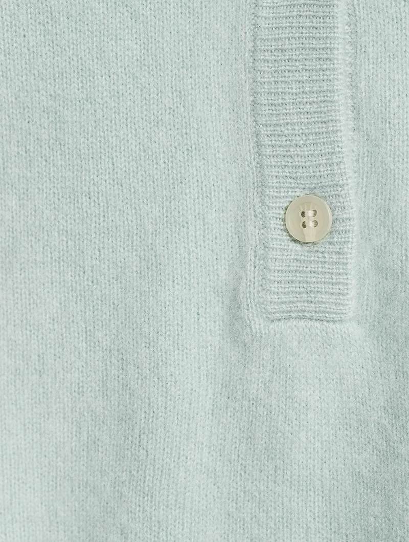 Cashmere Relaxed Short-Sleeve Polo