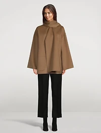 Double-Faced Wool Scarf Jacket