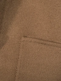 Double-Faced Wool Scarf Jacket