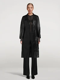 Slim Leather Coat