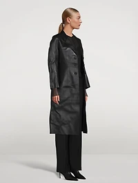 Slim Leather Coat
