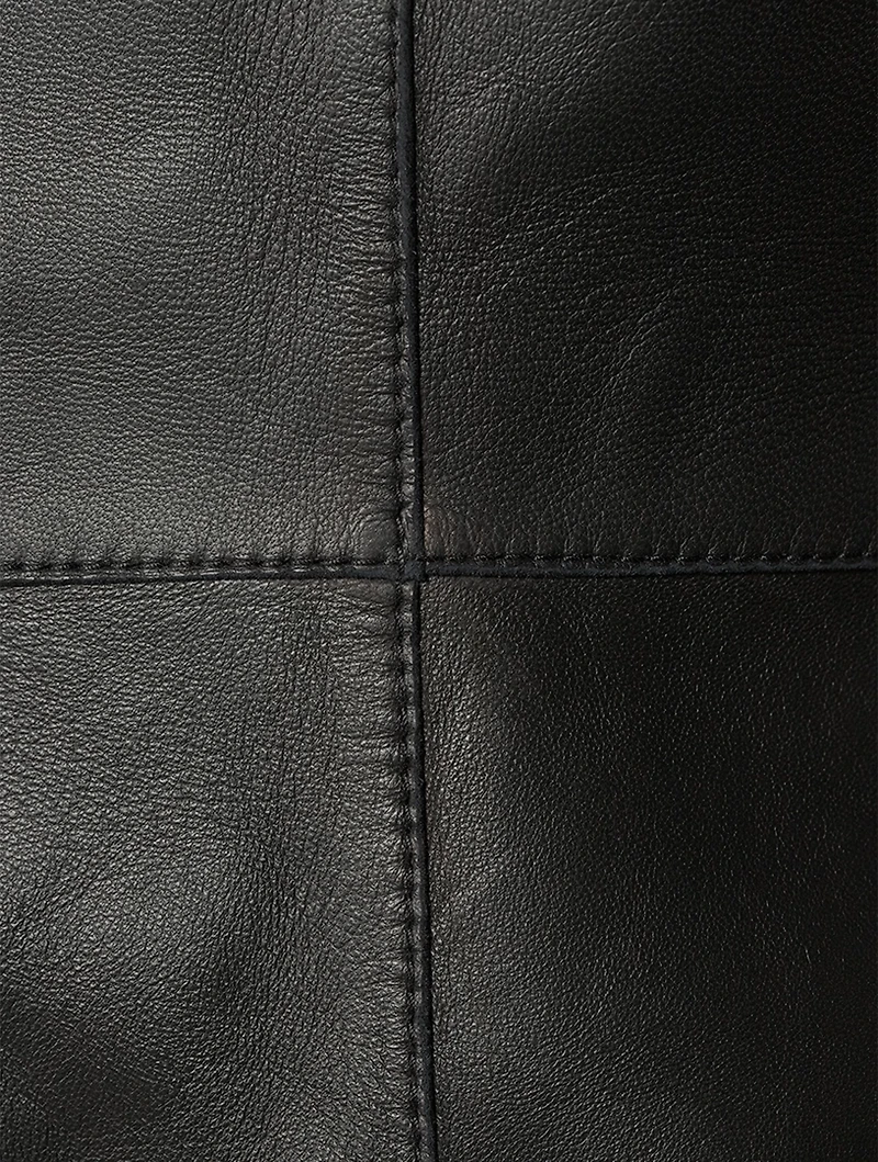 Slim Leather Coat
