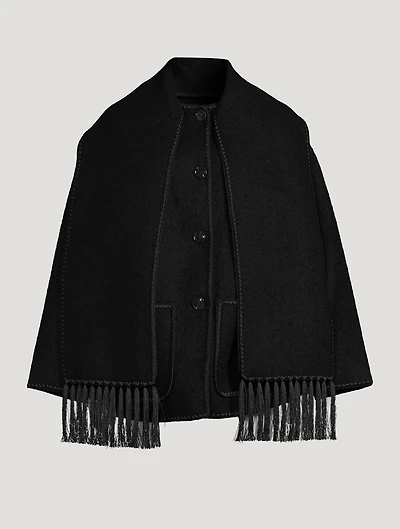 Embroidered Scarf Jacket
