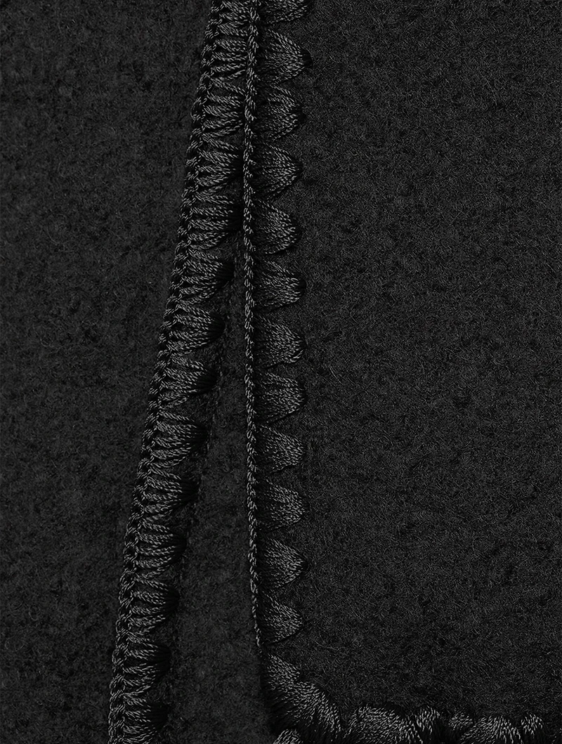 Embroidered Scarf Jacket