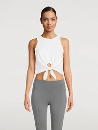 Mayra Tie-Front Muscle Tank Top