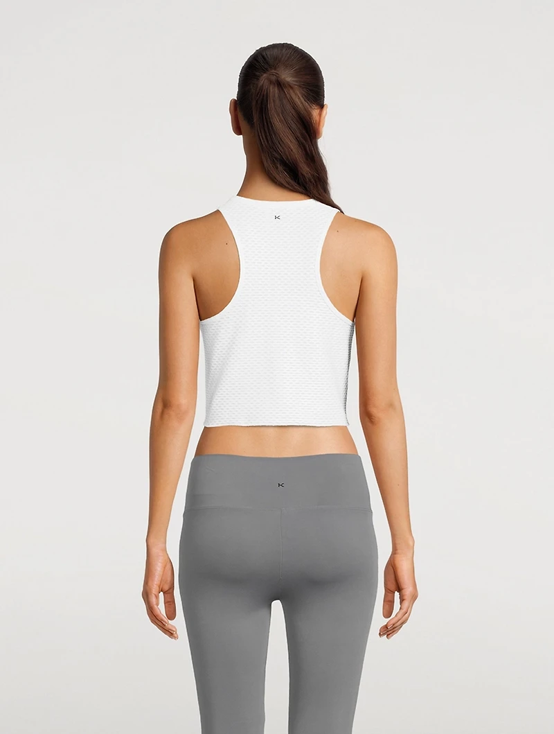Mayra Tie-Front Muscle Tank Top