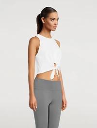 Mayra Tie-Front Muscle Tank Top
