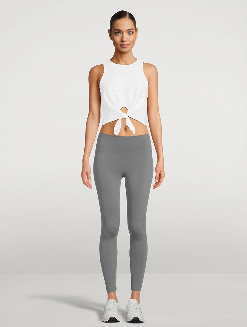 Mayra Tie-Front Muscle Tank Top