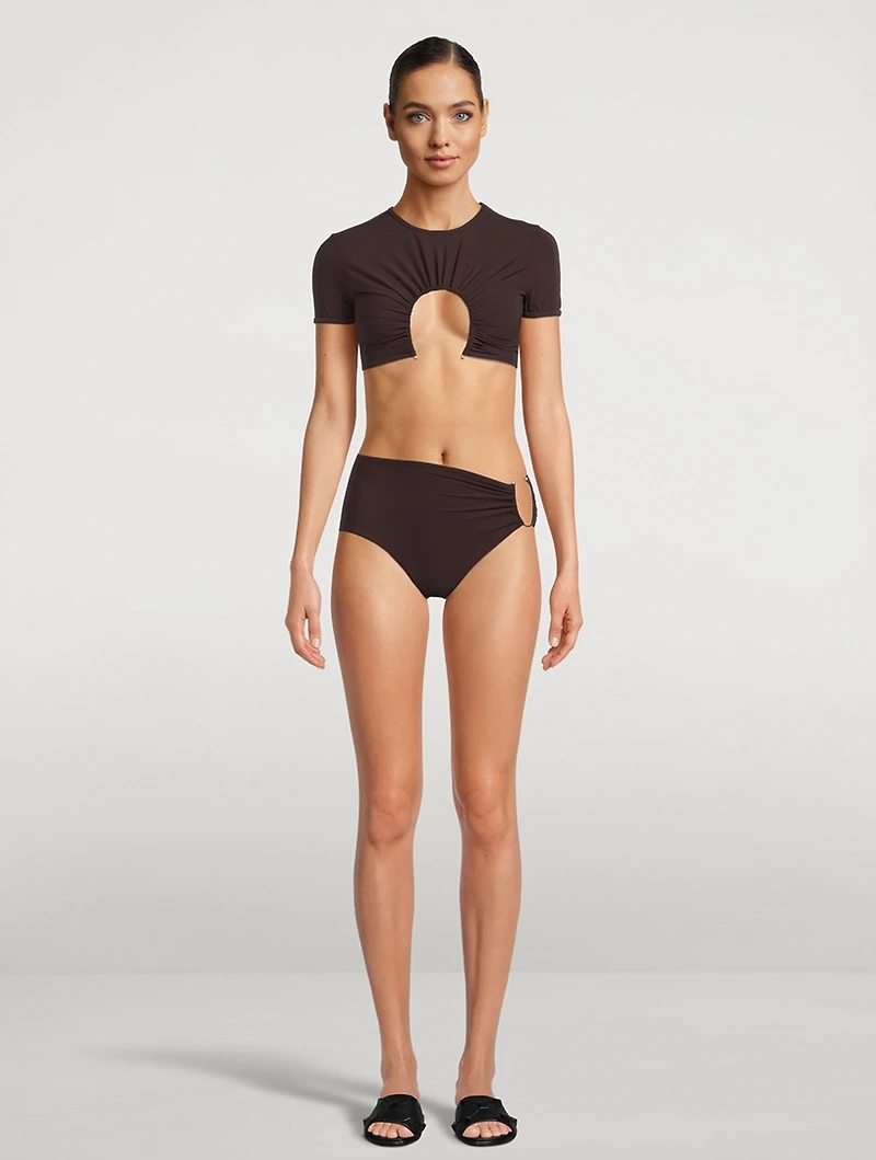 Ruched Prong Bikini Brief