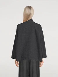 Stand Collar A-Line Shirt