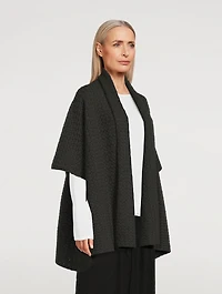 Short-Sleeve Cashmere Cardigan