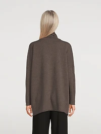 Scrunch-Neck Cashmere Sweater