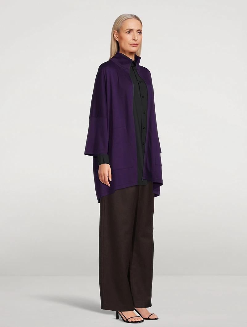Pima Cotton Zip-Front Jacket